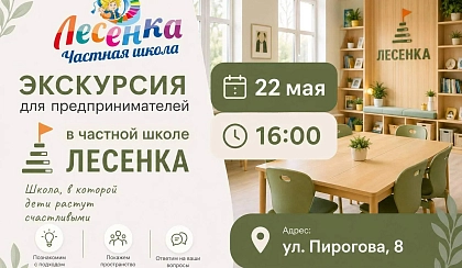 Экскурсия для предпринимателей в частной школе Лесенка